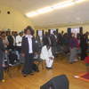 Praise session during inaugural service